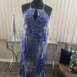 PLUS SIZE FLOUNCE MAXI DRESS